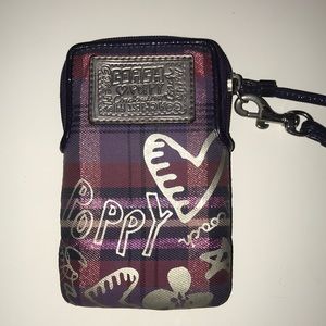 Coach poppy wrist wallet!